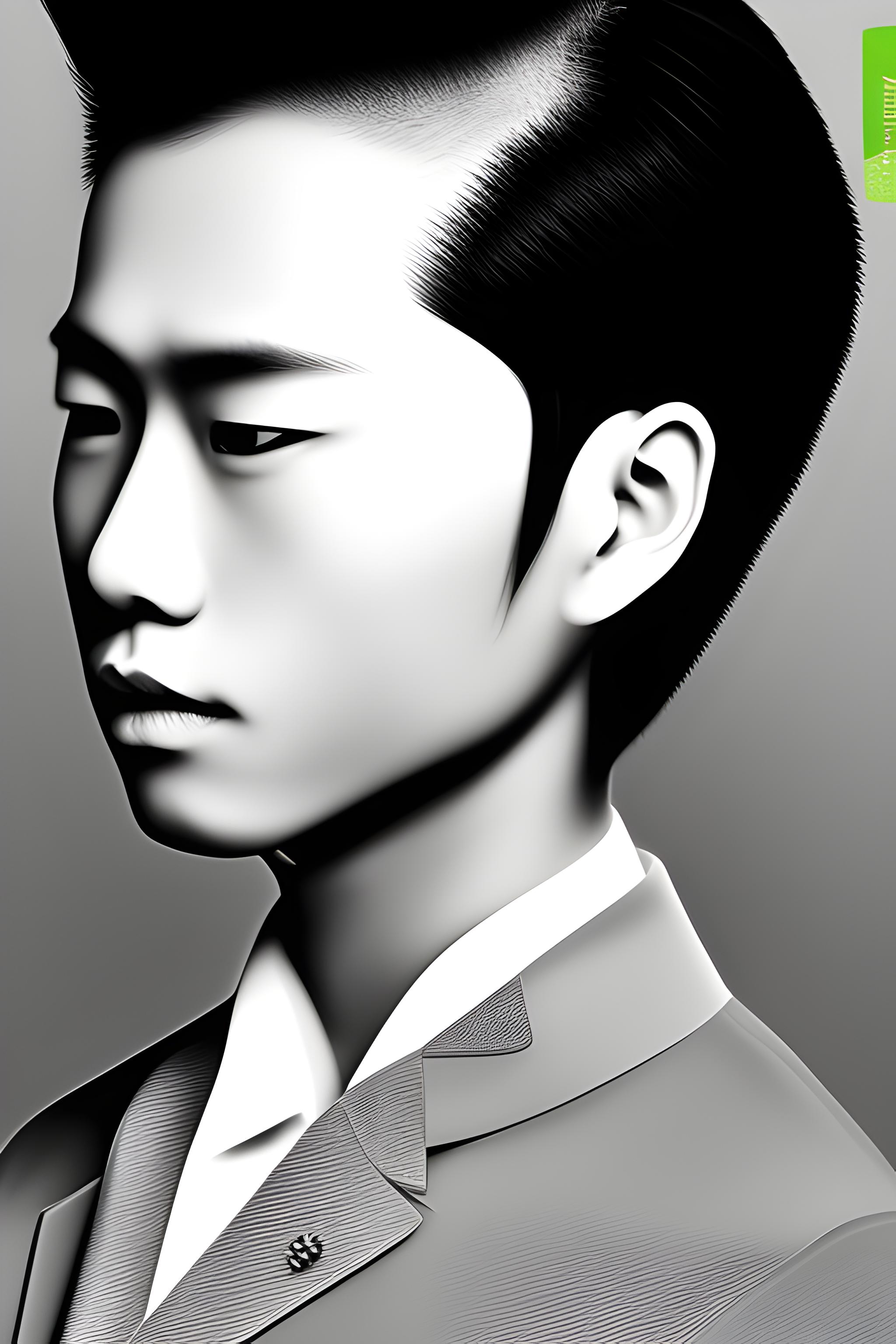 金发绿瞳美少年，视线病态，手按在屏幕（也就是我的手机）上，希望出来
